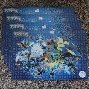 Zak! Pokemon Placemat - Set of 4 - BPA Free - Brand new